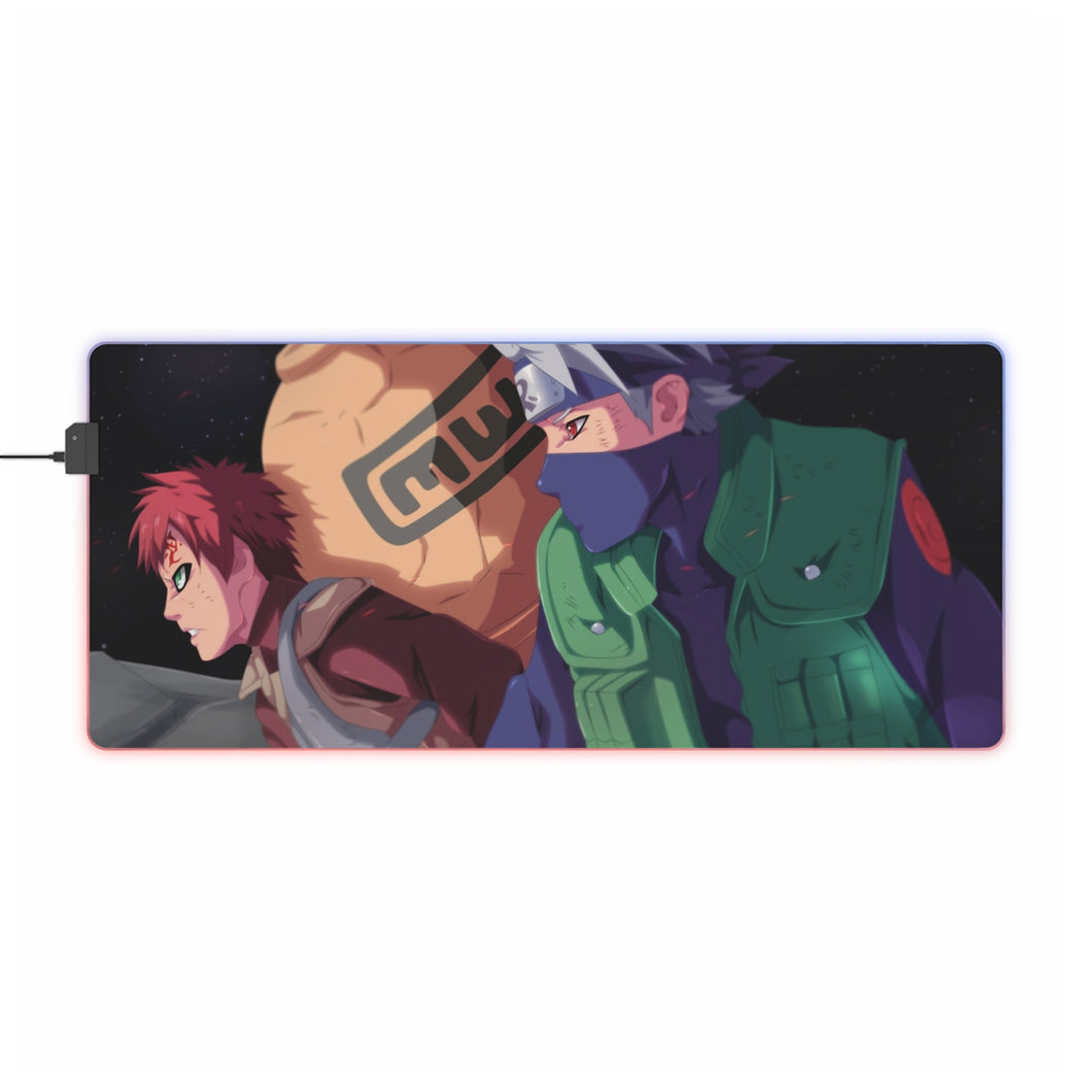 Gaara and Kakashi RGB LED Mouse Pad (Desk Mat)