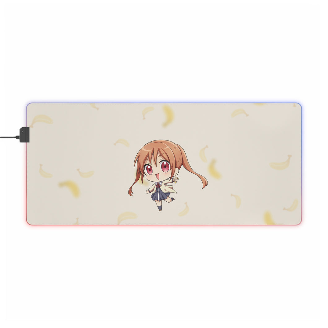 Aho Girl Yoshiko Hanabatake RGB LED Mouse Pad (Desk Mat)