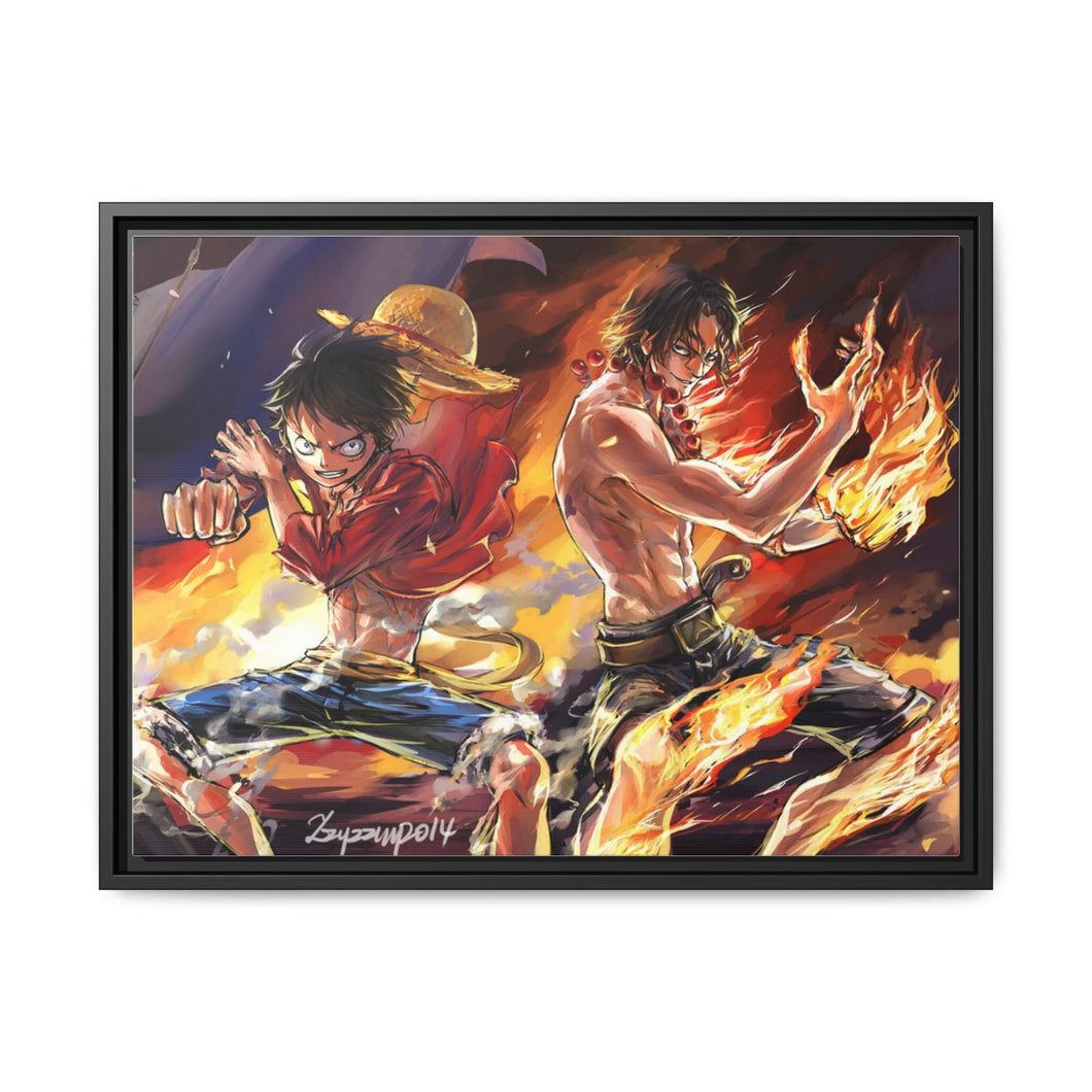 Anime One Piece Canvas Framed Art Print