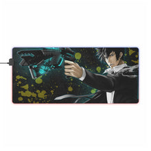 Load image into Gallery viewer, Shinya Kogami With His dominator RGB LED Mouse Pad (Desk Mat)

