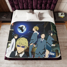 Load image into Gallery viewer, Durarara!! Izaya Orihara, Shizuo Heiwajima, Celty Sturluson, Masaomi Kida, Anri Sonohara Sherpa Blanket
