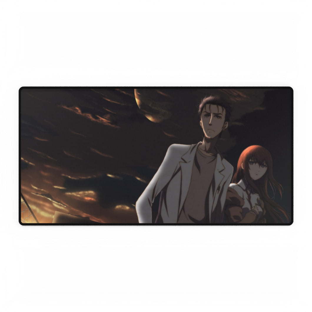 Makise Kurisu & Rintaro Okabe Mouse Pad (Desk Mat)