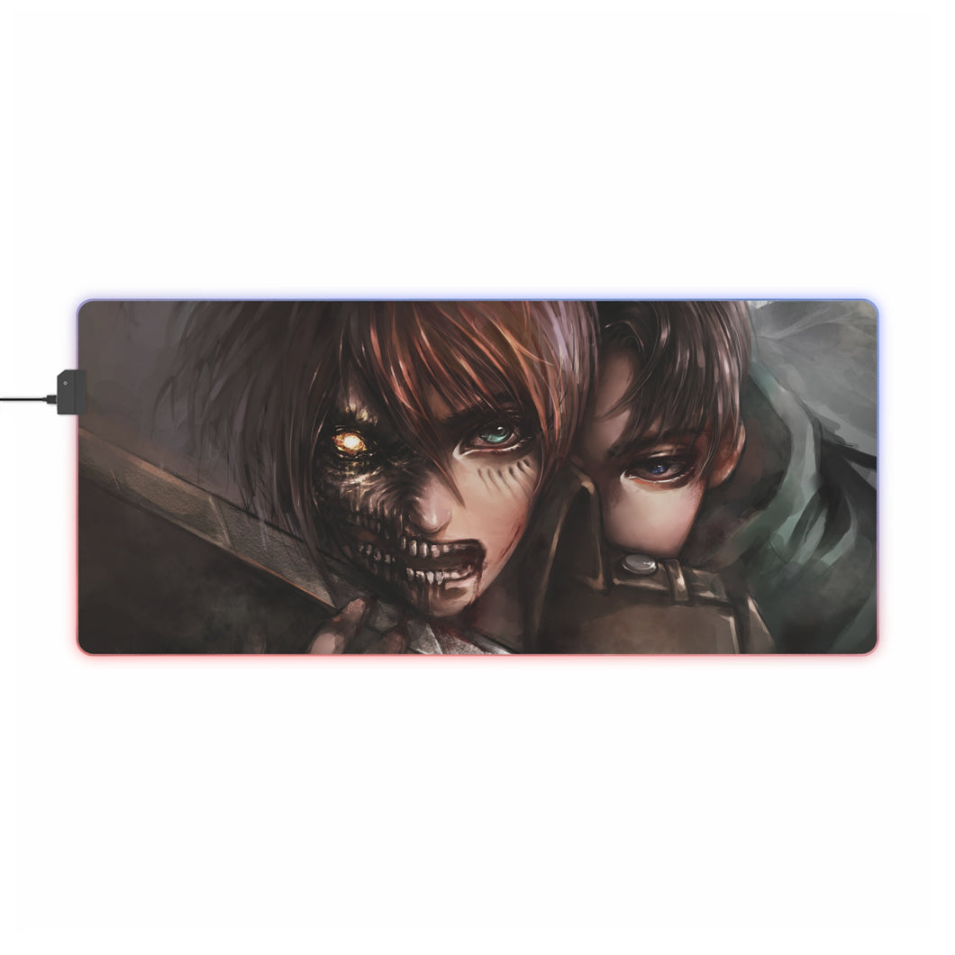 Anime Attack On Titan RGB LED Mouse Pad (Desk Mat)