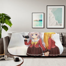 Load image into Gallery viewer, Nao Tomori and Yusa Nishimori holding hands Sherpa Blanket
