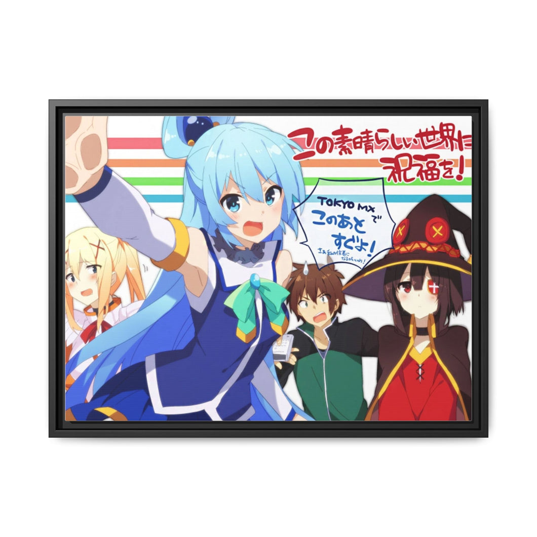 Anime KonoSuba - God’s blessing on this wonderful world!!r Canvas Framed Art Print