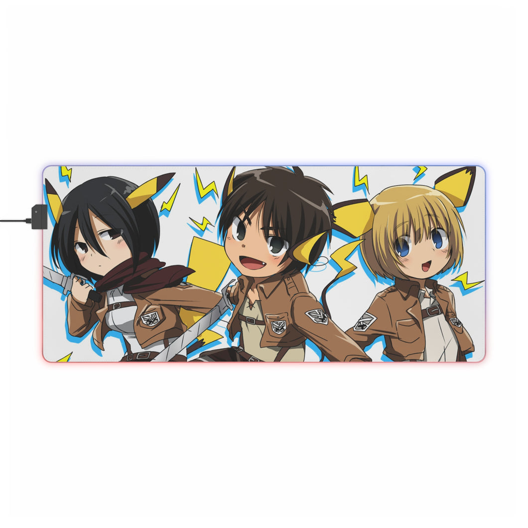 Anime Attack On Titan RGB LED Mouse Pad (Desk Mat)