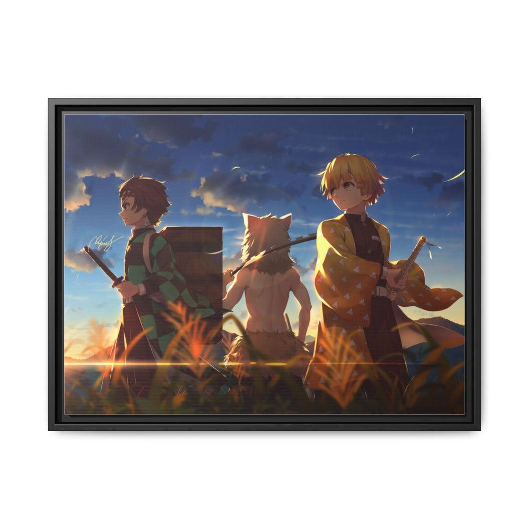 Anime Demon Slayer: Kimetsu no Yaiba Canvas Framed Art Print