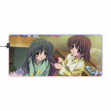 Load image into Gallery viewer, Clannad Nagisa Furukawa, Kyou Fujibayashi RGB LED Mouse Pad (Desk Mat)
