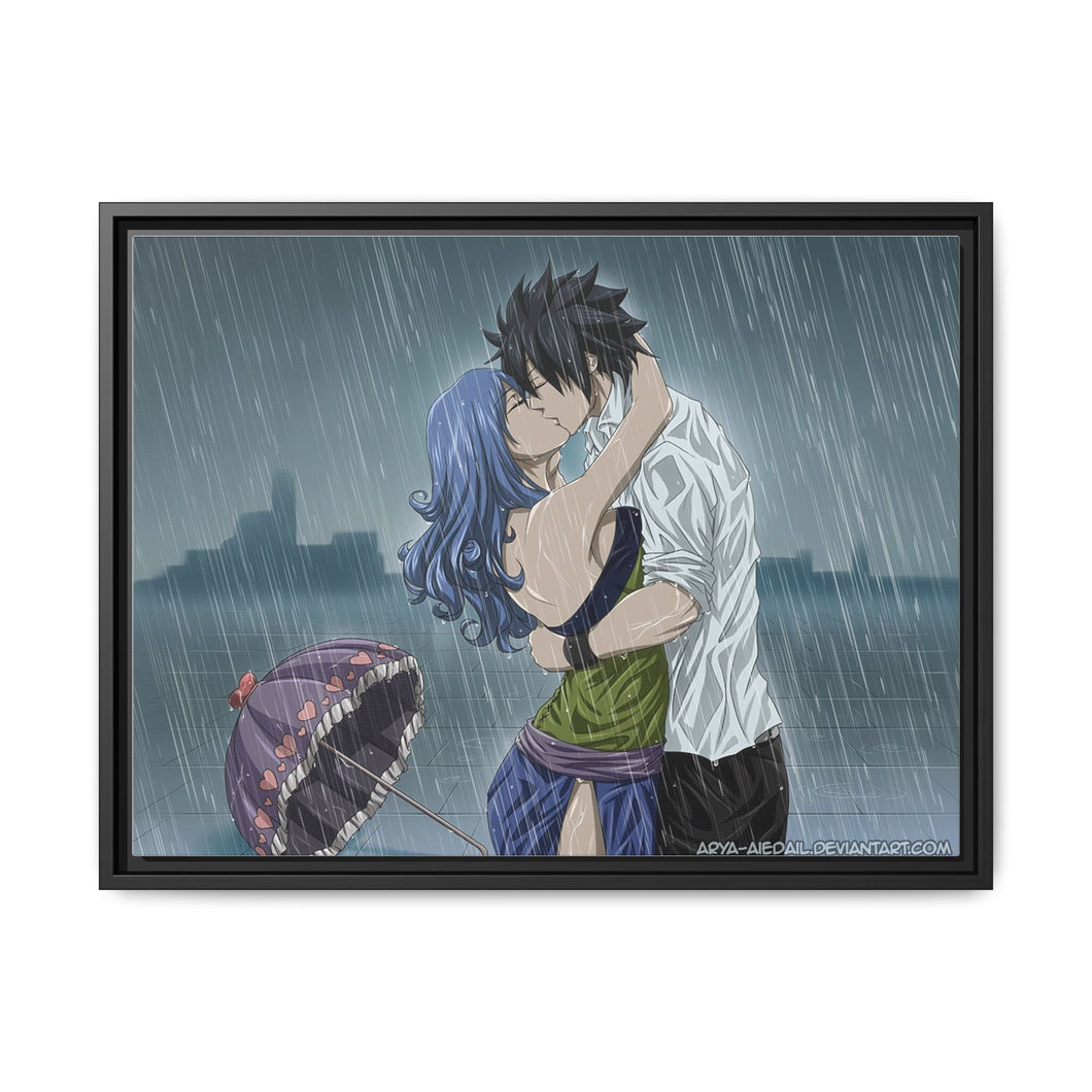 Fairy Tail Gray Fullbuster, Juvia Lockser Canvas Framed Art Print