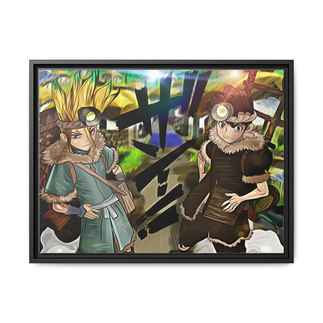 Anime Dr. Stone Canvas Framed Art Print