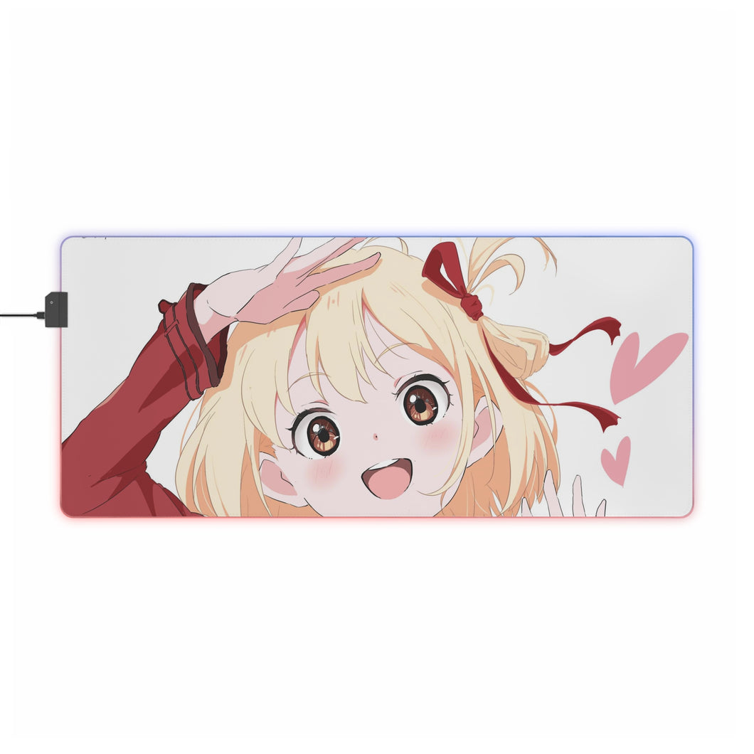 Lycoris Recoil Chisato Nishikigi RGB LED Mouse Pad (Desk Mat)