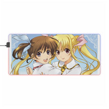 Load image into Gallery viewer, Magical Girl Lyrical Nanoha RGB LED Mouse Pad (Desk Mat)

