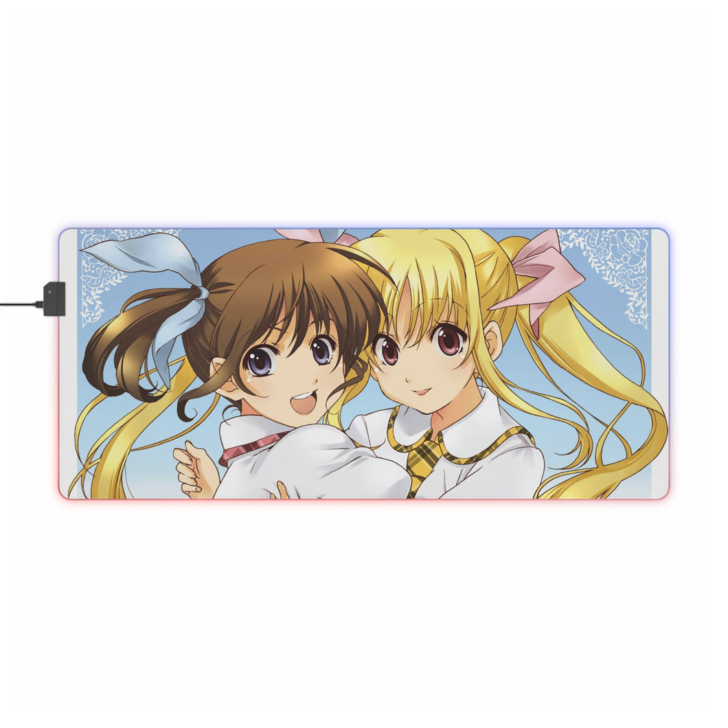 Magical Girl Lyrical Nanoha RGB LED Mouse Pad (Desk Mat)