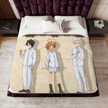 Load image into Gallery viewer, The Promised Neverland Ray, Norman, Emma Sherpa Blanket
