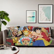Load image into Gallery viewer, Luffy&#39;s crew Sherpa Blanket
