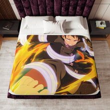 Load image into Gallery viewer, Anime Fire Force Sherpa Blanket

