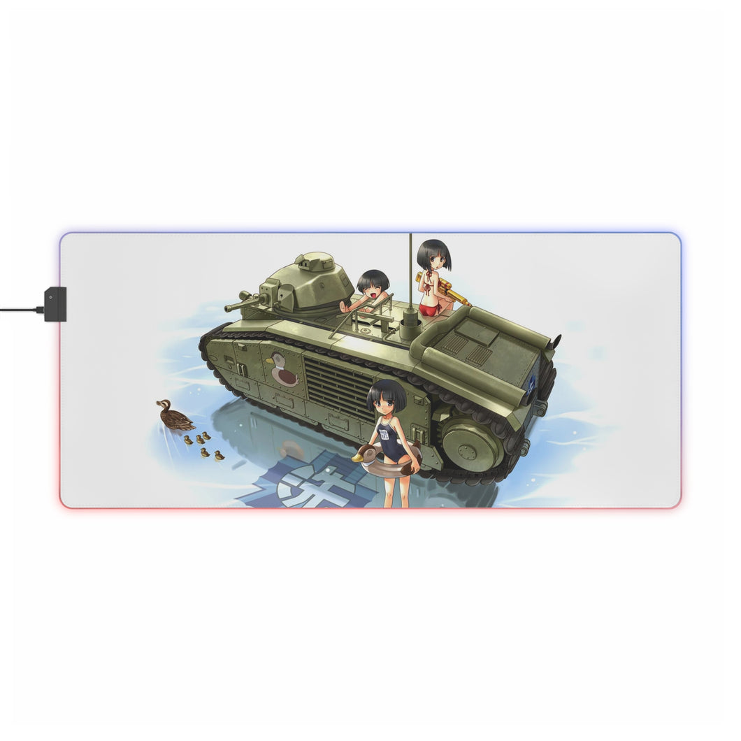 Girls und Panzer RGB LED Mouse Pad (Desk Mat)