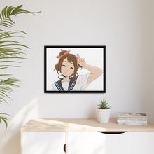 Load image into Gallery viewer, Misaki Sawakiguchi Smile Canvas Framed Art Print
