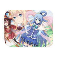 Aqua, Megumin and Darkness Sherpa Blanket