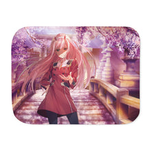 Load image into Gallery viewer, Zero Two Smile Sherpa Blanket
