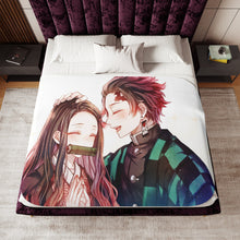 Load image into Gallery viewer, Demon Slayer: Kimetsu no Yaiba Sherpa Blanket
