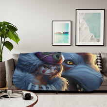 Load image into Gallery viewer, Princess Mononoke Sherpa Blanket
