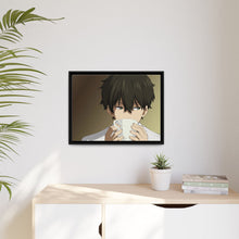 Load image into Gallery viewer, Hōtarō Oreki Face Canvas Framed Art Print
