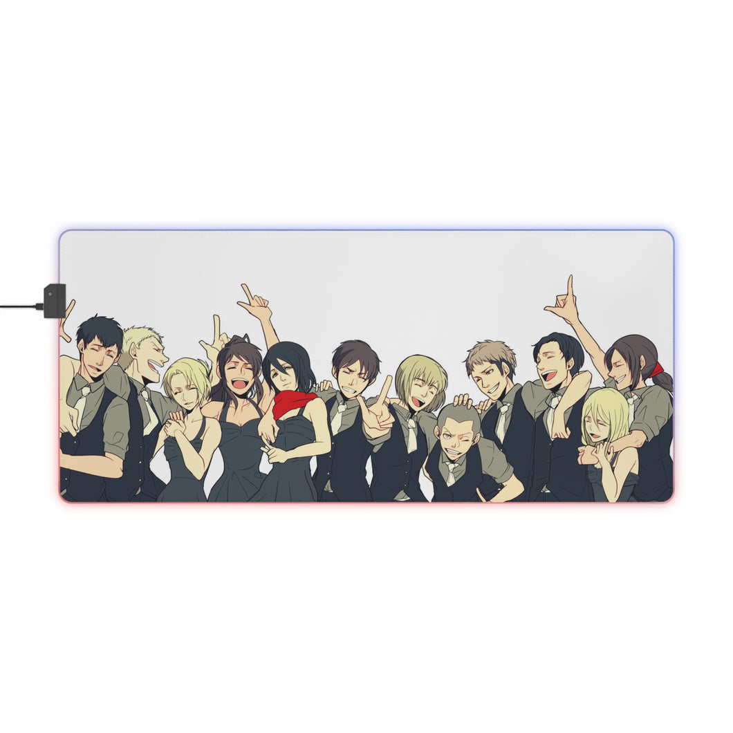 Anime Attack On Titan RGB LED Mouse Pad (Desk Mat)