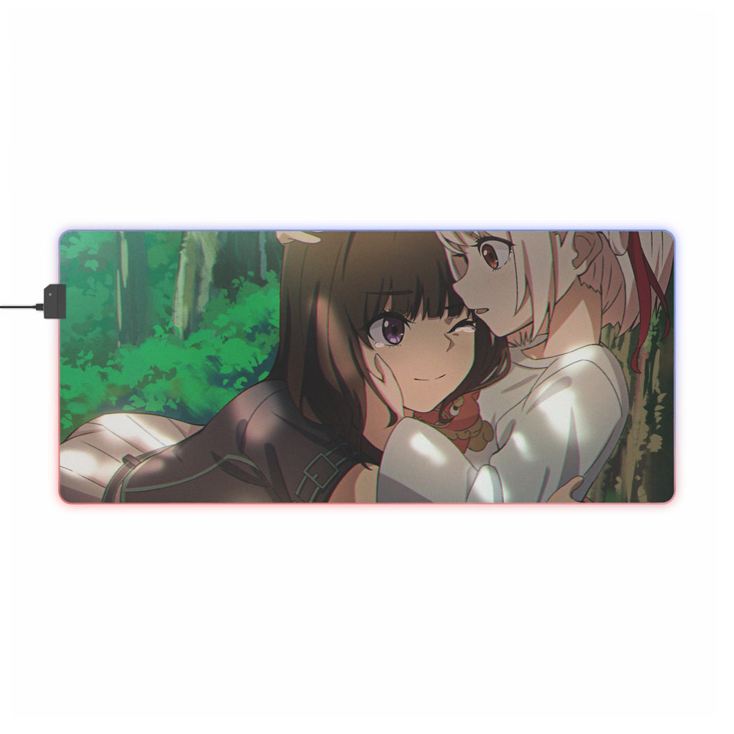 Lycoris Recoil Takina Inoue, Chisato Nishikigi RGB LED Mouse Pad (Desk Mat)