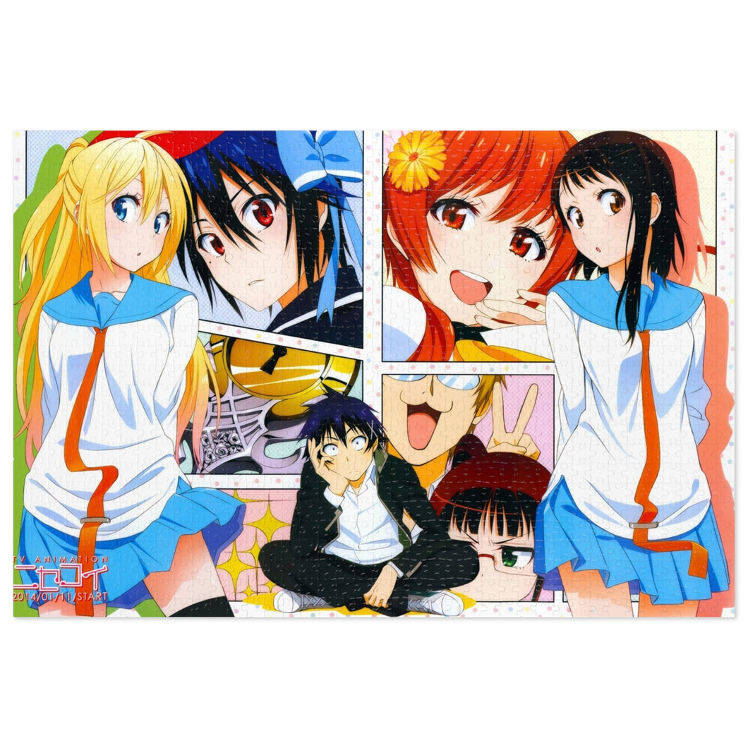 Nisekoi Chitoge Kirisaki, Kosaki Onodera, Seishirou Tsugumi, Marika Tachibana, Shuu Maiko Jigsaw Puzzle