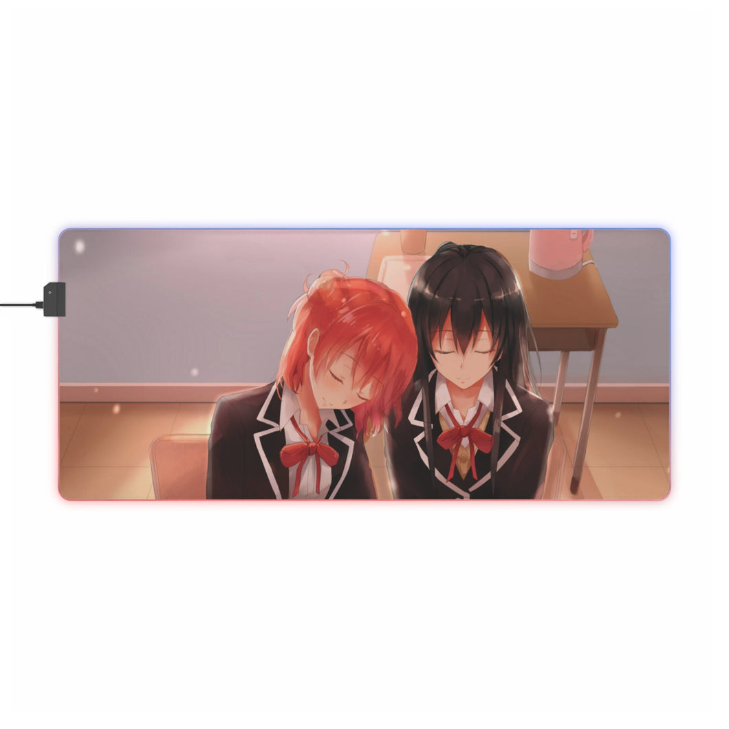 My Teen Romantic Comedy SNAFU Yukino Yukinoshita, Yui Yuigahama RGB LED Mouse Pad (Desk Mat)