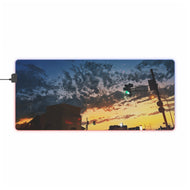 Anime Sunset RGB LED Mouse Pad (Desk Mat)