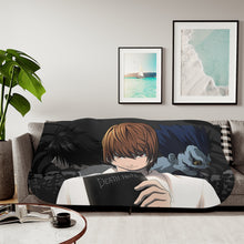 Load image into Gallery viewer, Death Note Light Yagami, Ryuk Sherpa Blanket
