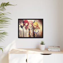 Load image into Gallery viewer, Fairy Tail Natsu Dragneel, Erza Scarlet, Gray Fullbuster, Lucy Heartfilia Canvas Framed Art Print
