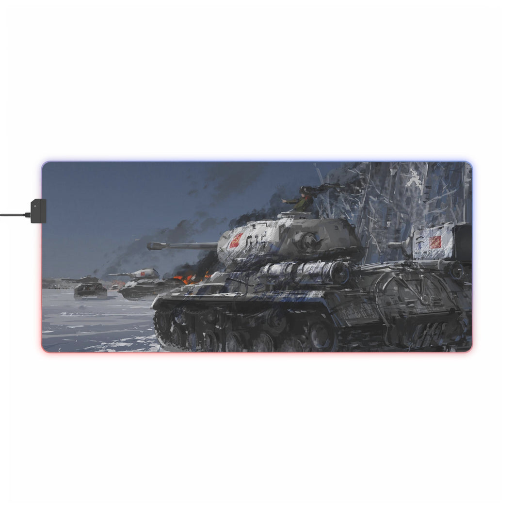 Girls und Panzer RGB LED Mouse Pad (Desk Mat)