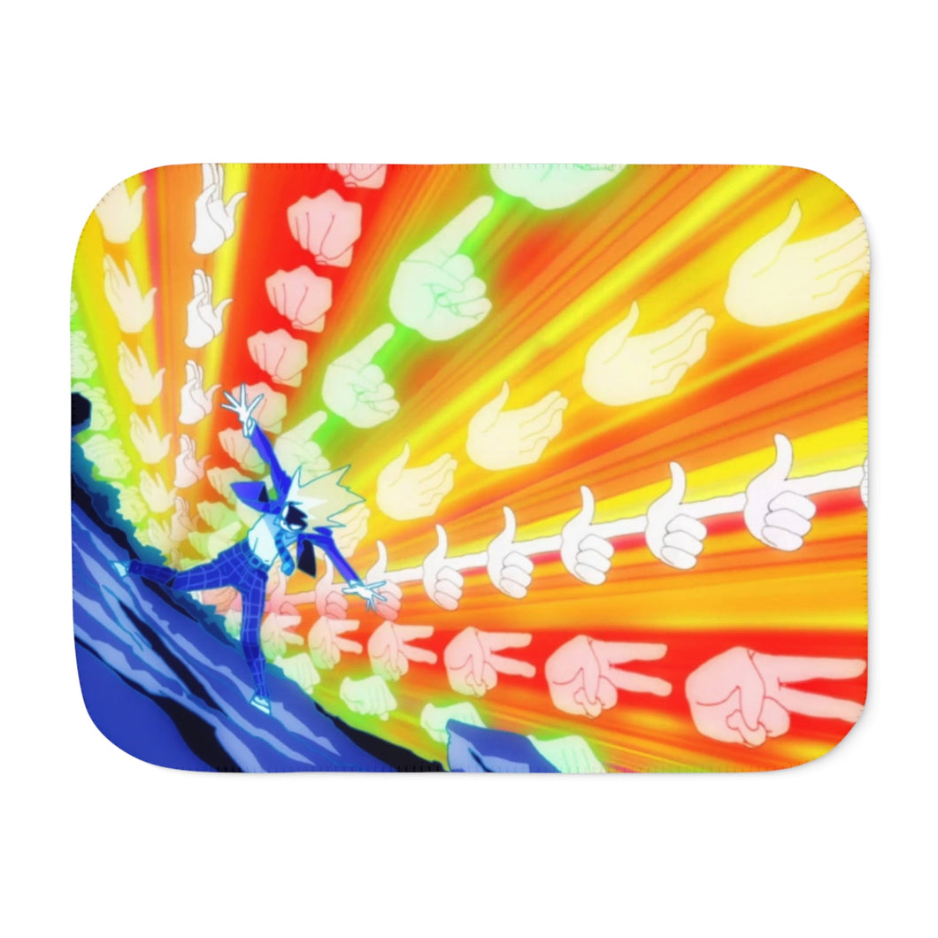 Power of Hand Signs Sherpa Blanket