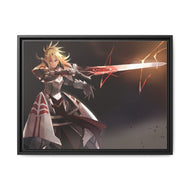 Fate/Apocrypha Saber Of Red Canvas Framed Art Print