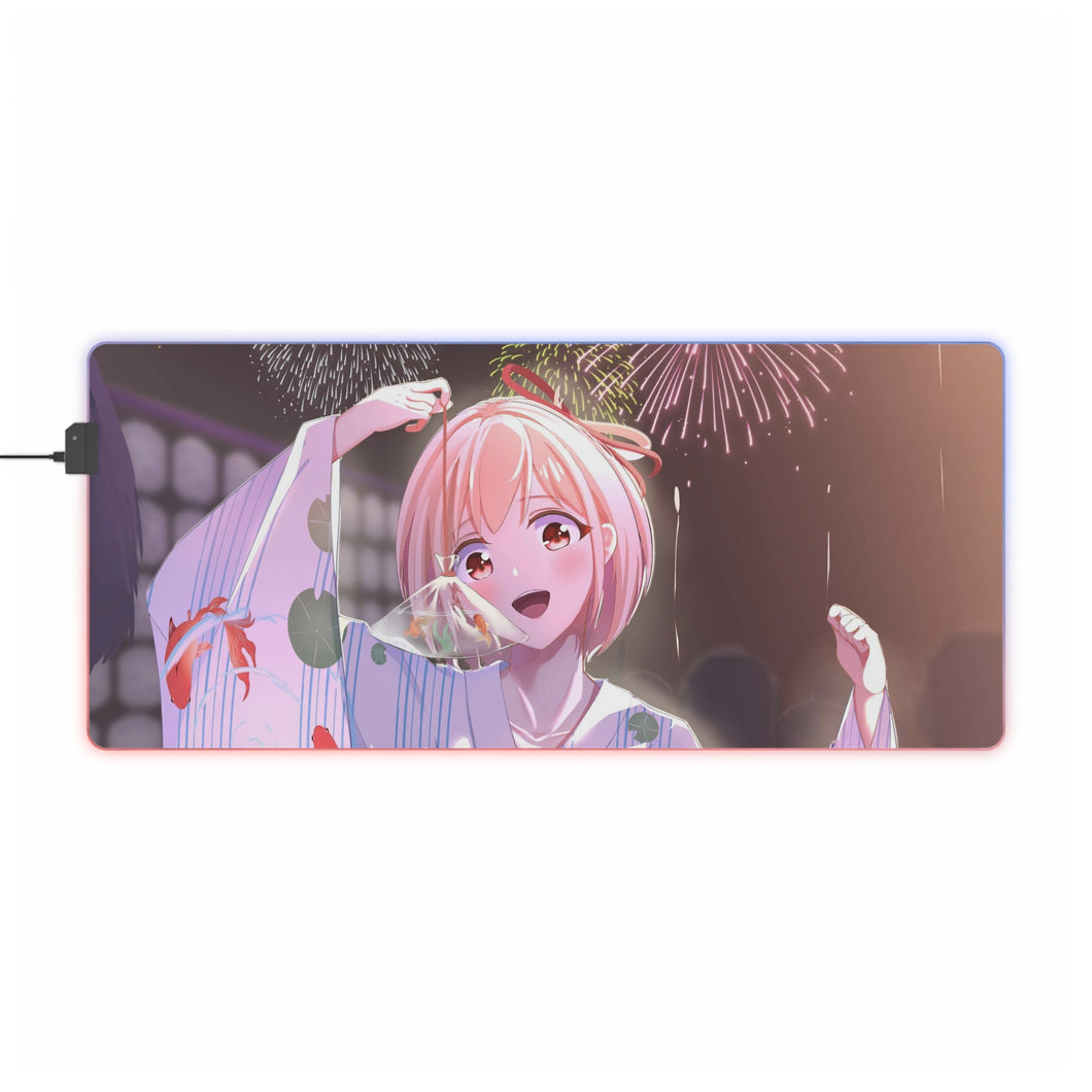 Lycoris Recoil Chisato Nishikigi RGB LED Mouse Pad (Desk Mat)