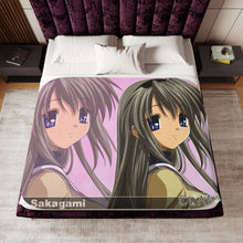 Load image into Gallery viewer, Clannad Tomoyo Sakagami Sherpa Blanket
