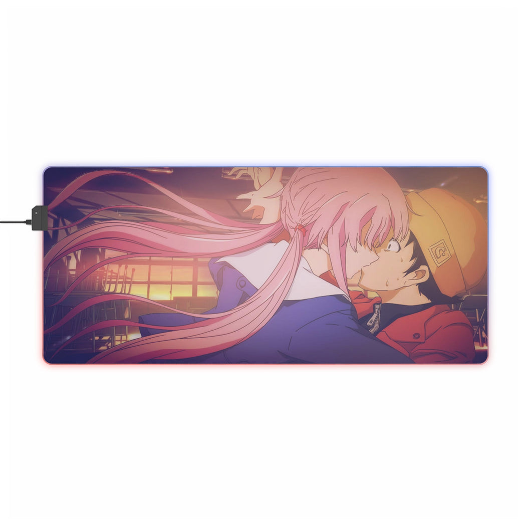 Mirai Nikki Yuno Gasai, Yukiteru Amano RGB LED Mouse Pad (Desk Mat)