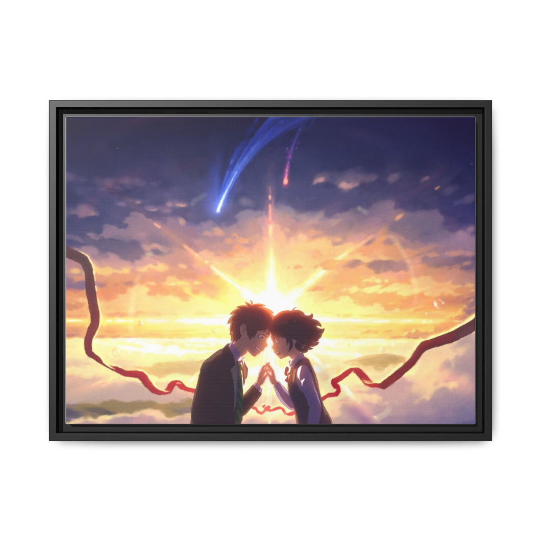Anime Your Name. Canvas Framed Art Print