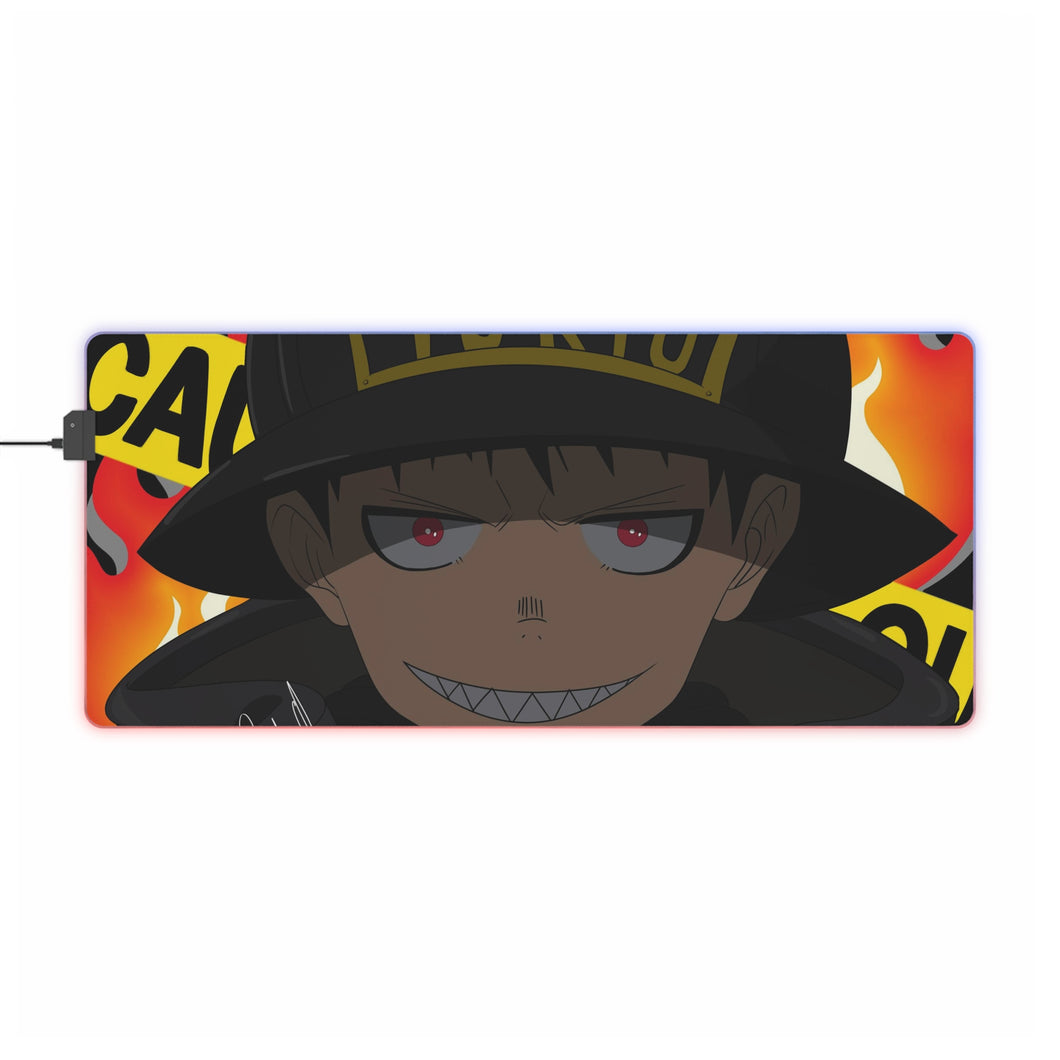Enen no Shouboutai - Kusakabe Shinra RGB LED Mouse Pad (Desk Mat)