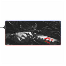 Load image into Gallery viewer, Alucard Black and White RGB LED Mouse Pad (Desk Mat)
