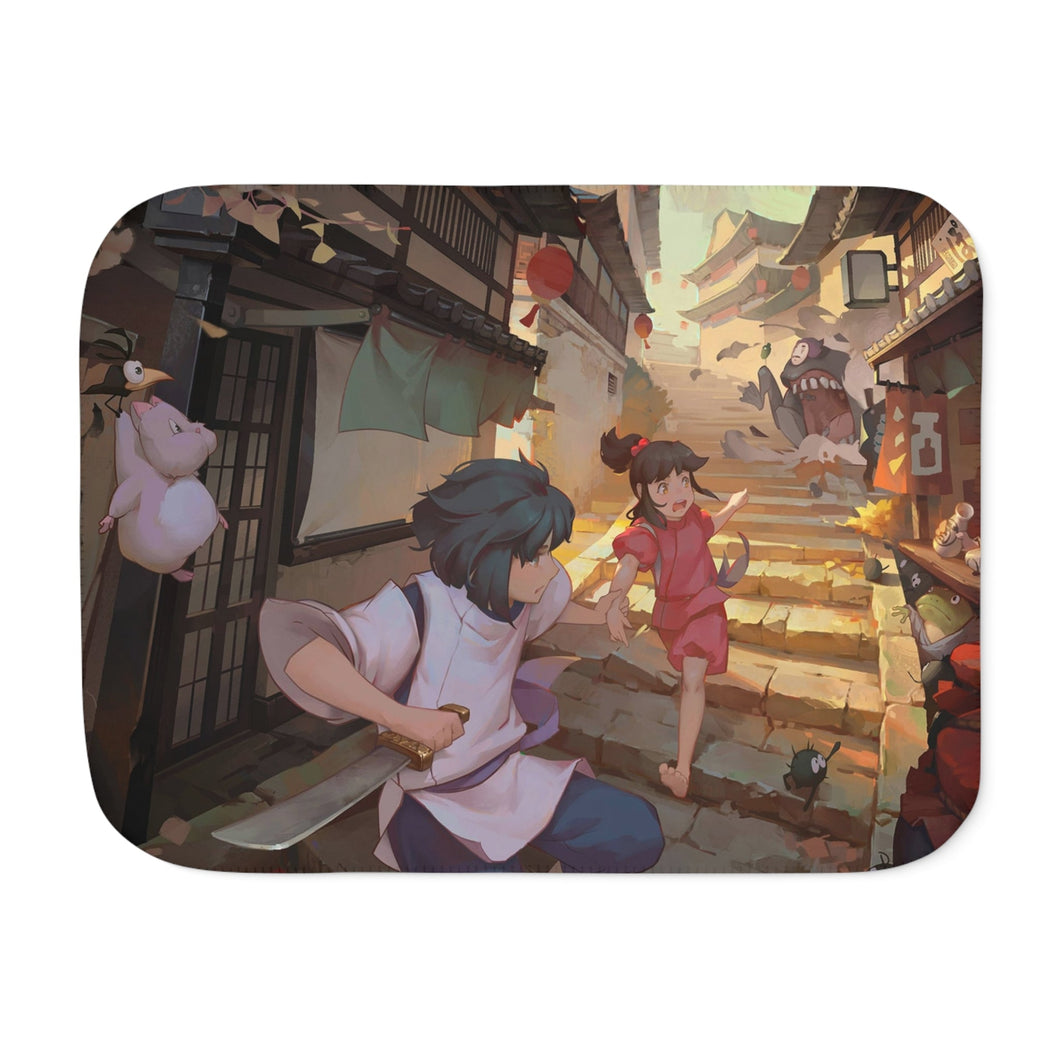 Anime Spirited Away Sherpa Blanket