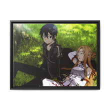Load image into Gallery viewer, Kirito and Asuna Canvas Framed Art Print
