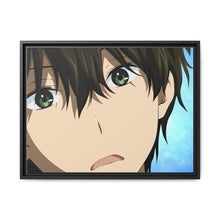 Load image into Gallery viewer, Hōtarō Oreki Face Canvas Framed Art Print
