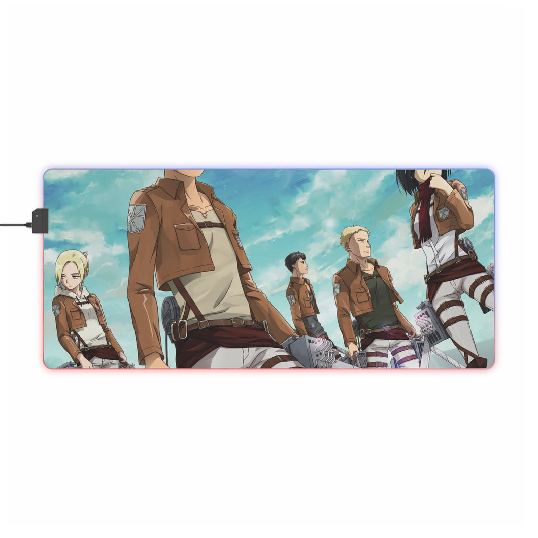 Anime Attack On Titan RGB LED Mouse Pad (Desk Mat)