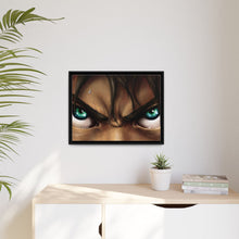 Load image into Gallery viewer, Eren Yeager's eyes Canvas Framed Art Print
