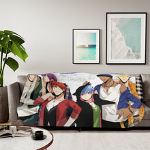 Load image into Gallery viewer, Kuroko&#39;s Basketball Tetsuya Kuroko, Daiki Aomine, Atsushi Murasakibara Sherpa Blanket
