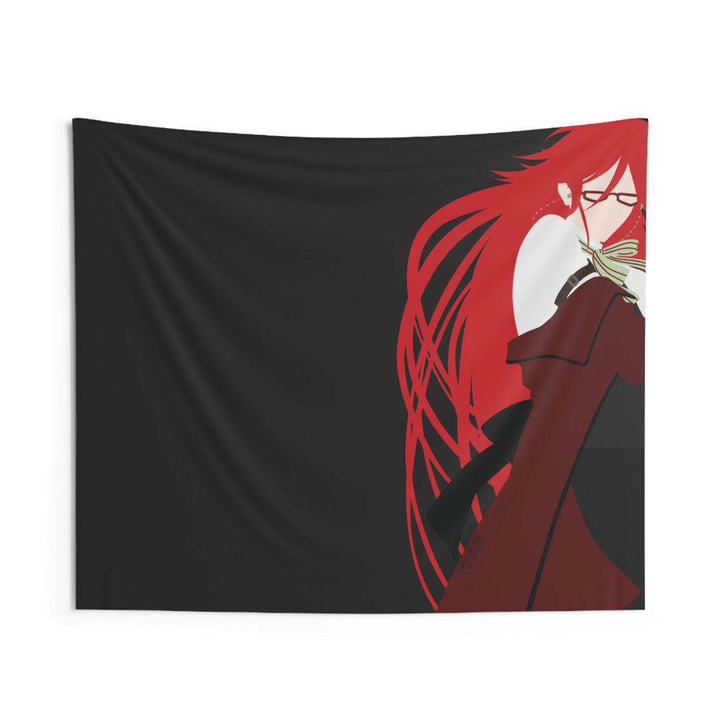 Black Butler Indoor Wall Tapestry